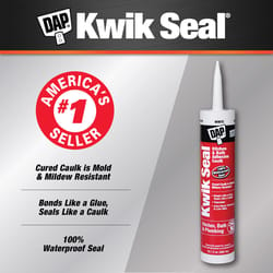 DAP Kwik Seal White Acrylic Latex Kitchen and Bath Adhesive Caulk 10.1 oz