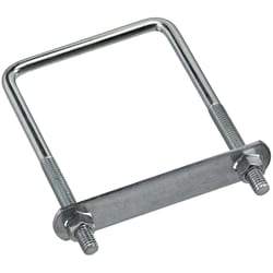 National Hardware 3/8 in. X 3-5/8 in. W X 6 in. L Coarse Zinc-Plated Steel Square U-Bolt