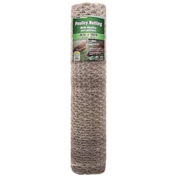 YardGard 3 in. H X 150 in. L Galvanized Steel Poultry Netting 1 in.