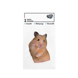 StickerYou Hamster Peace Sticker Vinyl 1 pk