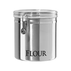 OGGI 150 oz Silver Clamp Canister 1 pk