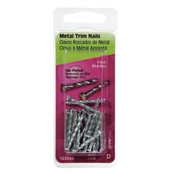 HILLMAN Anchor Wire 1-1/4 in. Trim Zinc-Plated Steel Nail Flat Head 1 oz