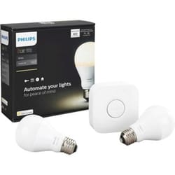 Philips Hue A19 E26 (Medium) Smart-Enabled LED Bulb Starter Kit Soft White 60 Watt Equivalence 2 pk