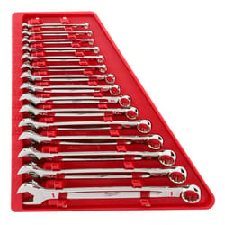 Milwaukee Max Bite SAE Combination Wrench Set 15.04 in. L 15 pc