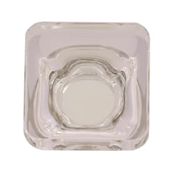 Amerock Glacio Transitional Square Cabinet Knob 1-5/16 in. Polished Nickel Clear 1 pk