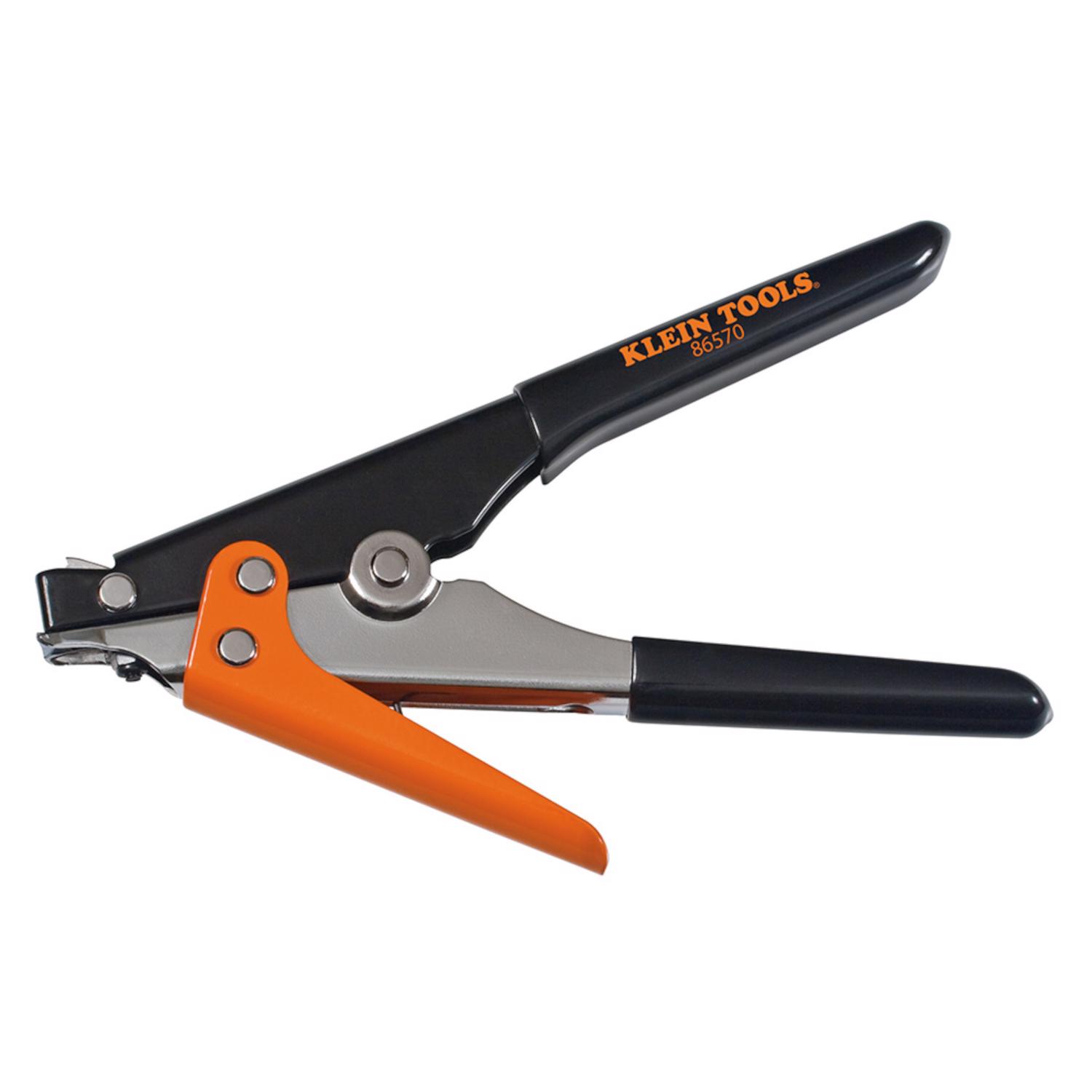Photos - Cable (video, audio, USB) Klein Tools 7.8 in. L Black/Orange Tie Tensioning Tool 1 pk 86570 