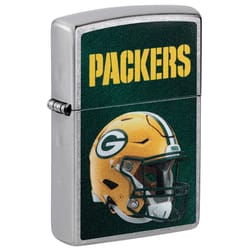 Zippo NFL Silver Green Bay Packers Lighter 2 oz 1 pk