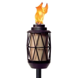 TIKI BiteFighter Black Metal 64.25 in. Tiki Outdoor Torch 1 pc