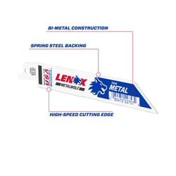 Lenox 6 in. Bi-Metal Reciprocating Saw Blade 24 TPI 1 pk