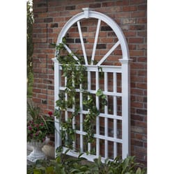 Vita Vienna 83.75 in. H White Vinyl Garden Trellis