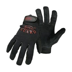Boss Guard Men's Indoor/Outdoor Mechanic's Glove Black XL 1 pair