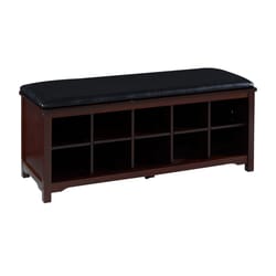 Linon Home Decor Walnut Wood Bench