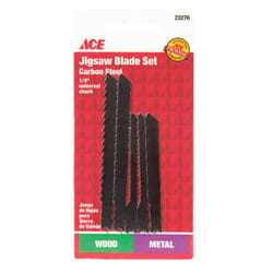 Ace High Carbon Steel Universal Jig Saw Blade Set 5 pk