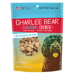 Charlee Bear Original Crunch Chicken Liver Biscuit For Dogs 16 oz 1 pk