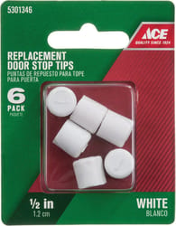 Ace 1/2 in. W Rubber White Door Stop Tip Over the door clip