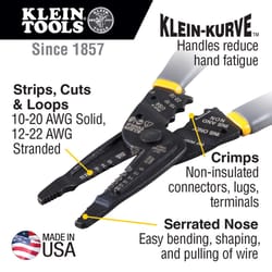 Klein Tools 12-22 AWG 7.75 in. L Wire Crimper/Cutter/Stripper