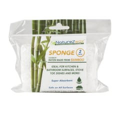NatureZway Medium Duty Sponge For Household 3 in. L 2 pk