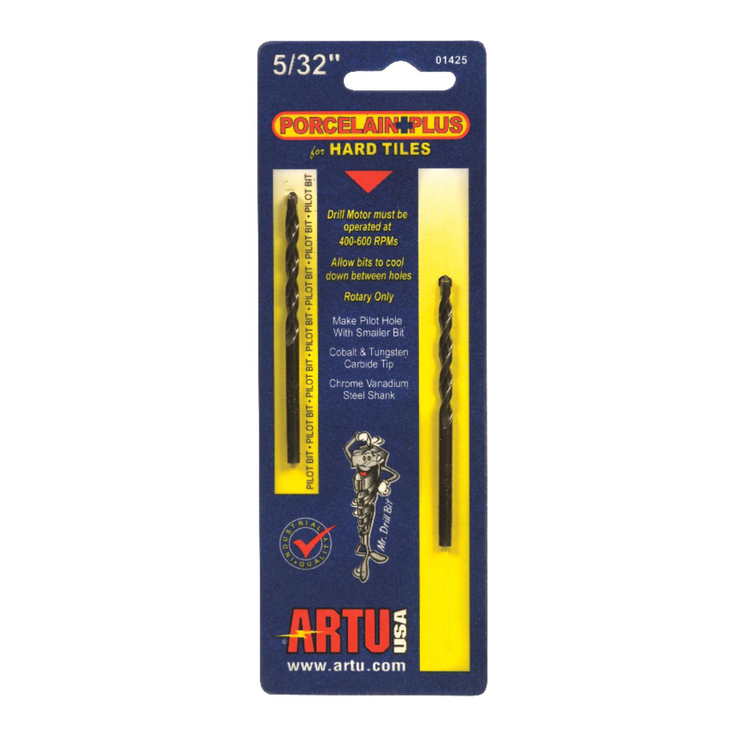 Photos - Drill Bit ARTU Porcelain Plus 5/32 in. X 3-1/8 in. L Tungsten Carbide Tipped Glass a 