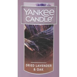 Yankee Candle Purple Dried Lavender & Oak Scent Pillar Candle 12 oz