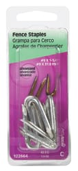 HILLMAN 1/4 in. W X 1-1/4 in. L Galvanized Steel Fence Staples 9 Ga. 1-1/2 oz