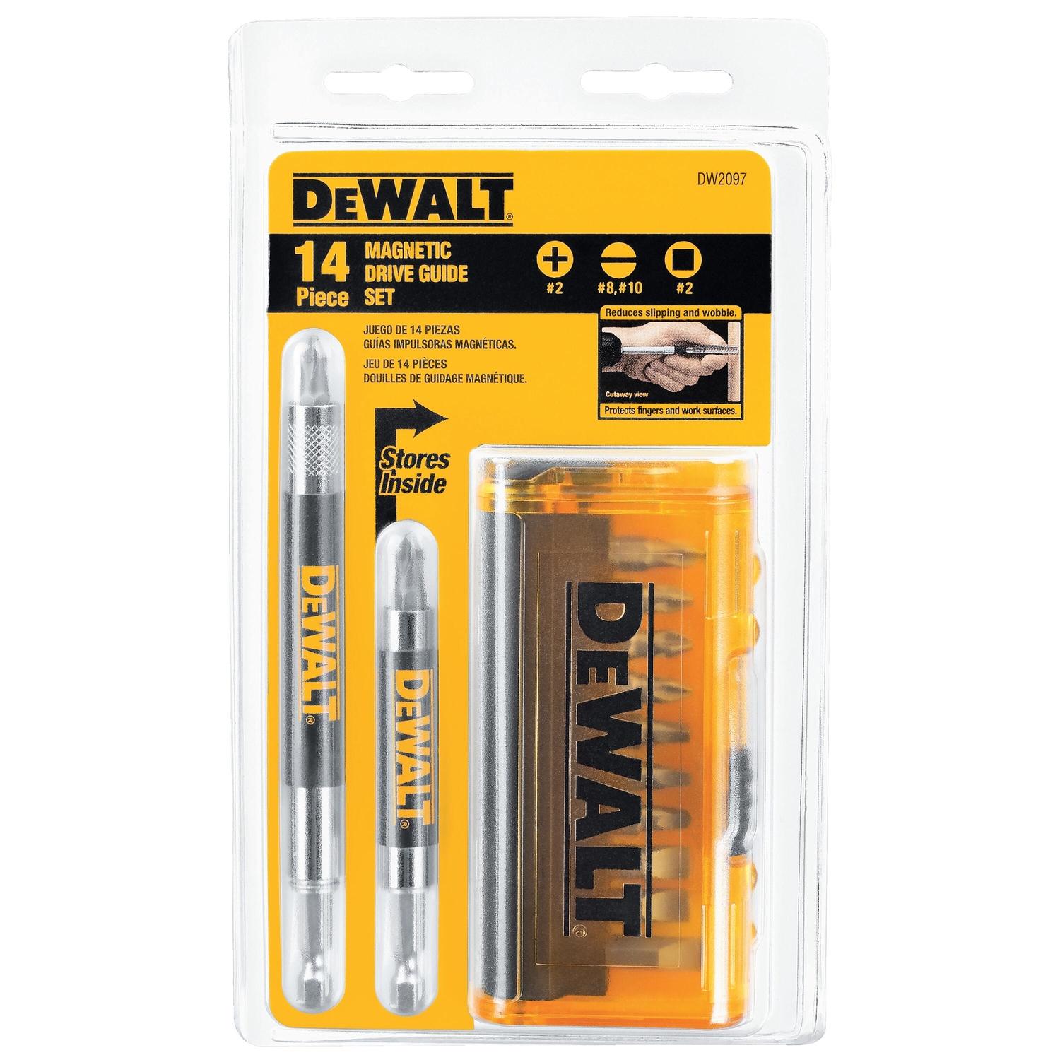 Photos - Drill Bit DeWALT Assorted Drive Guide Bit Set Heat-Treated Steel 14 pc DW2097 