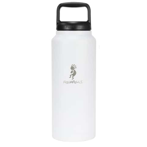 34oz Black Painted Stainless Steel Water Bottle