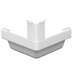 Amerimax 6 in. H X 6.15 in. W X 6.25 in. L White Vinyl K Outside Corner