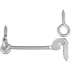 National Hardware Zinc-Plated Silver Steel 6 in. L Safety Gate Hook 1 pk