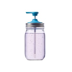 Fox Run Blue/Clear Plastic Soap Pump