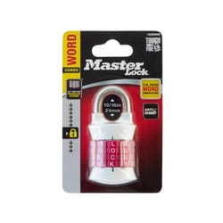 Master Lock 1-1/2 in. W Metal 4-Dial Combination Combination Padlock