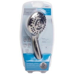 OakBrook Brushed Nickel PVC 5 settings Handheld Showerhead 1.8 gal