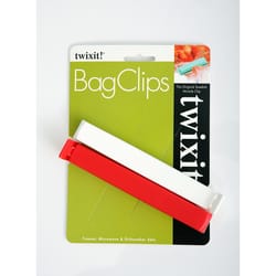 Twixit Red/White Polypropylene Bag Clip