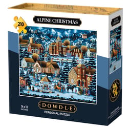 Dowdle Personal Puzzle Alpine Christmas Multicolored 210 pc