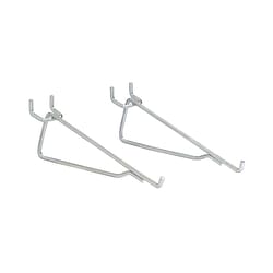 MN Pegboard Hooks 150mm to Suit 25mm Single Pegboard Display Board Pack of 30 