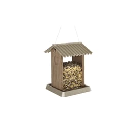 North States Village Wild Bird 4.25 lb Plastic Hopper Bird Feeder 2 ports