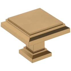 Amerock Appoint Traditional Square Cabinet Knob 1-1/4 in. D 1 in. Champagne Bronze 1 pk