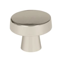 Amerock Blackrock Round Cabinet Knob 1-5/16 in. D 1-1/16 in. Polished Nickel 1 pk