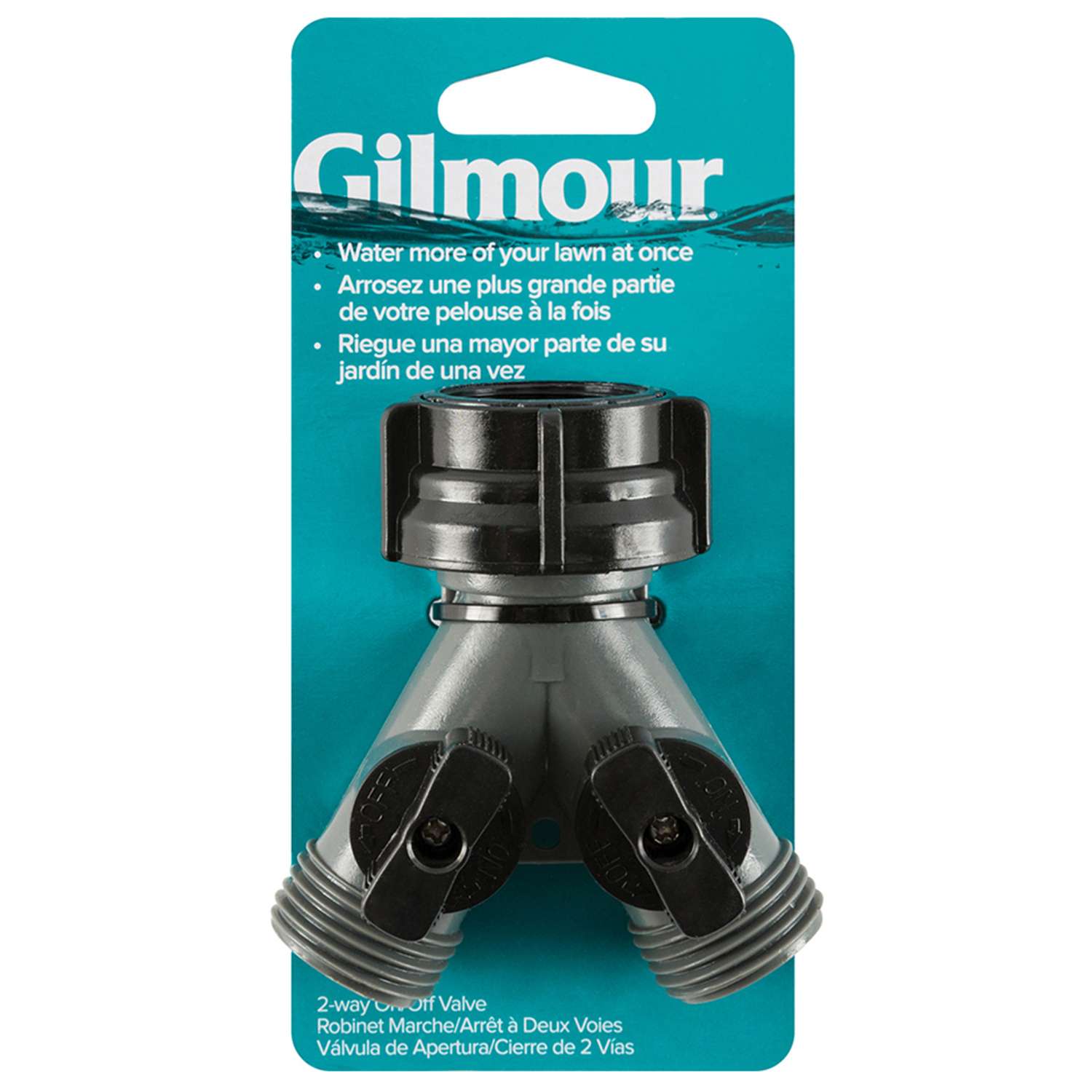 Gilmour Brass Threaded Male Y-Hose Connector with Shut Offs Gilmour Brass Threaded Male Y-Hose Connector with Shut Offs
