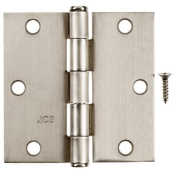 Ace 3-1/2 in. L Satin Nickel Residential Door Hinge 1 pk