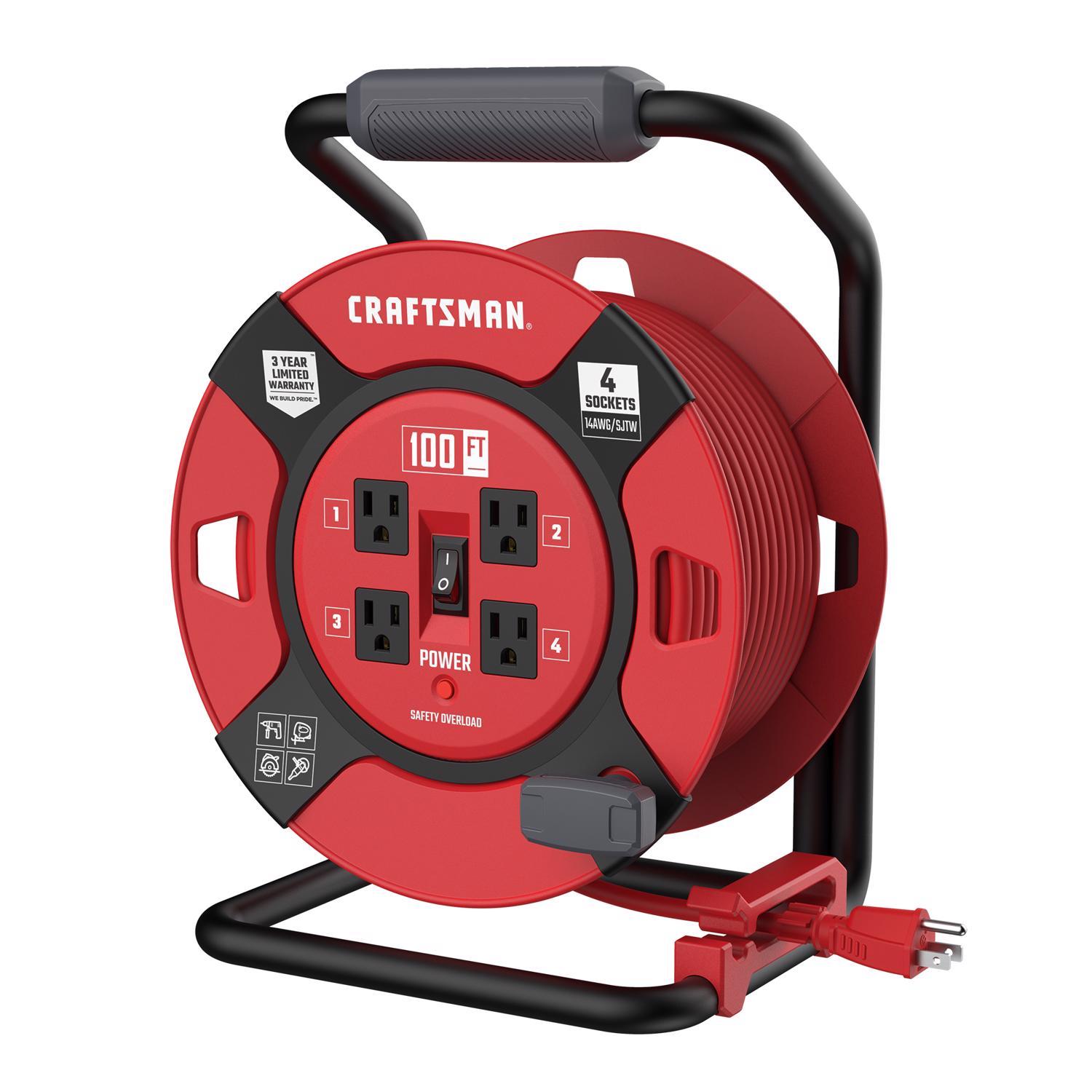 Craftsman 100 ft. L PVC Cord Reel Uae Electronic uaeelectronic.com