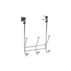 Spectrum 8.8 in. L Chrome Silver Steel Hook Rack 1 pk