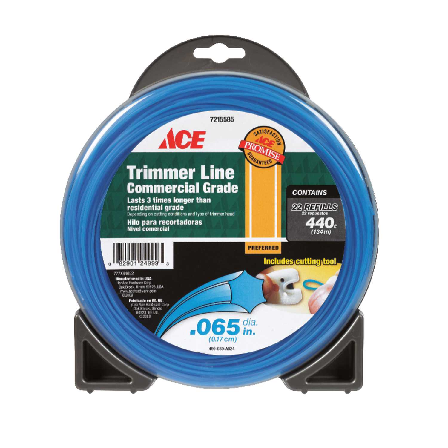 Ace Commercial Grade 0.065 in. Dia. x 440 ft. L Trimmer Line Ace Hardware