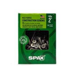 SPAX Multi-Material No. 10 in. X 2 in. L Unidrive Flat Head Serrated Construction Screws