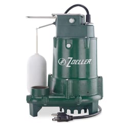 Zoeller 1/2 HP 3660 gph Cast Iron Vertical Float Switch AC Submersible Sump Pump