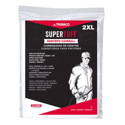 SuperTuff Polypropylene Coveralls White 2XLT 1 pk