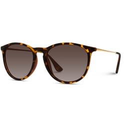 WearMe Pro Tortoise Frame Black Lens Sunglasses