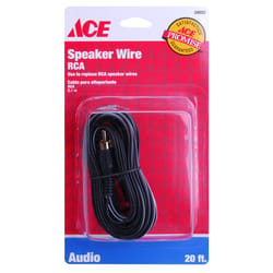 Ace 20 ft. L Speaker Wire RCA