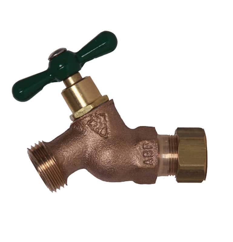 Arrowhead 1/2 Copper Compression T Hose Brass Bibb Ace Hardware