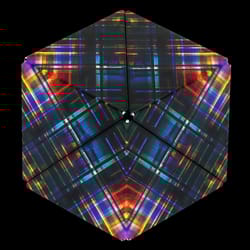 Shashibo Jumbie Series Disco Plaid Magnetic Puzzle Cube Multicolored 12 pc
