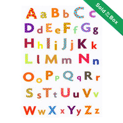 Bazic Products Alphabet Sticker Plastic 4 pk